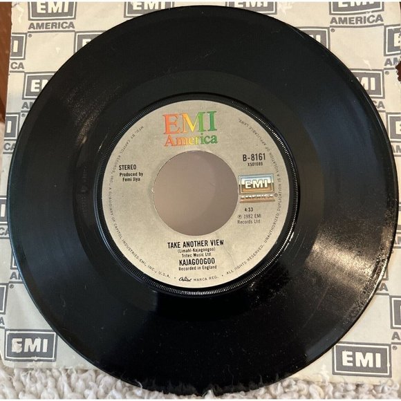 KAJAGOOGOO Too Shy and Take Another View 45 RPM 7" Vinyl on Emi America - Picture 4 of 4